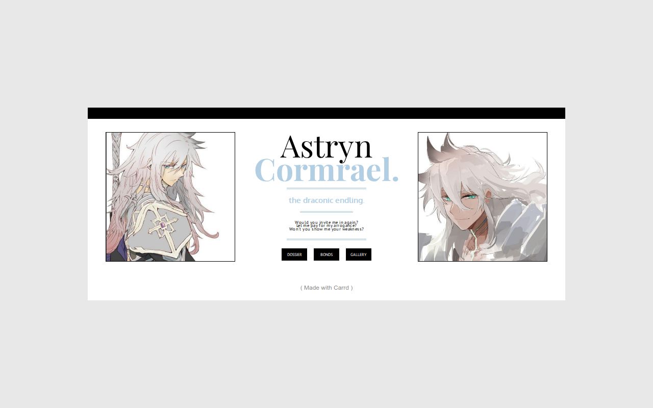 Carrd profile picture for @astra